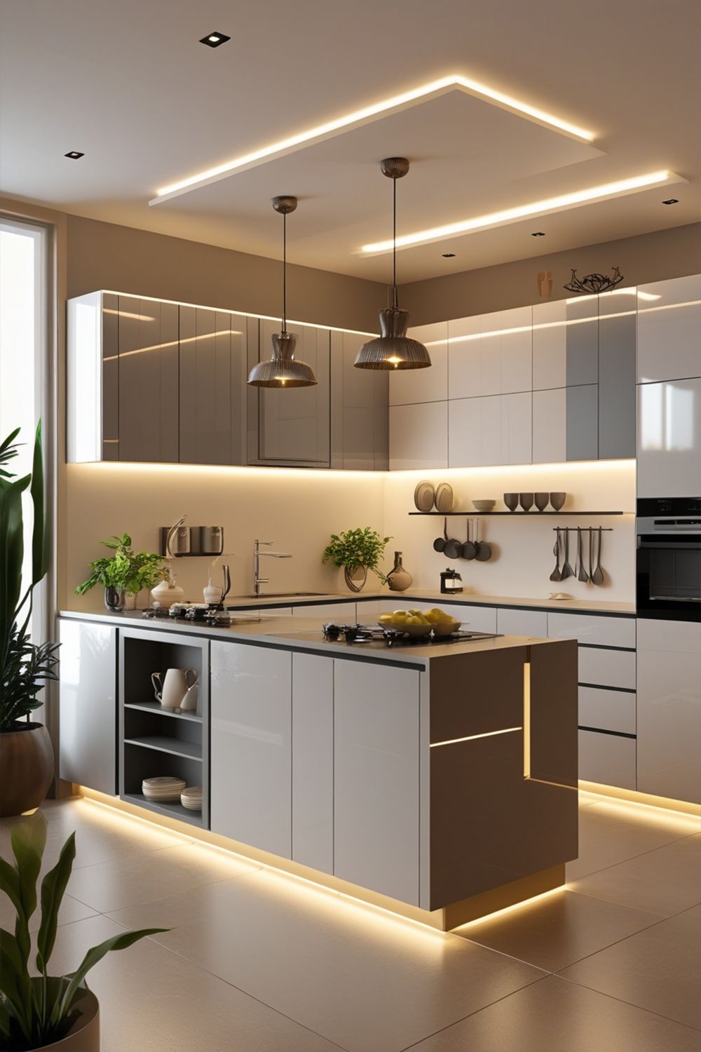 Custom fitted kitchen with precision-cut cabinetry by Nightowl Woodworks